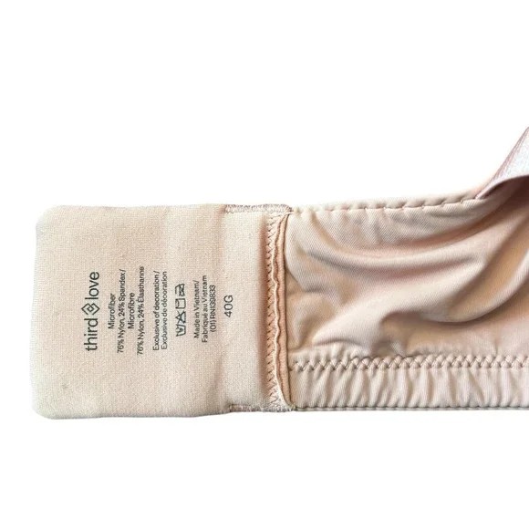 Third Love Thirdlove Bra Size 40G "Mocha" T Shirt Opaque Underwire Full Coverage - Picture 10 of 10